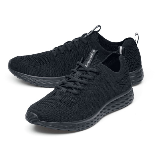 Women's athletic footwear slip resistance EVERLIGHT CE BLACK SHOES FOR CREWS