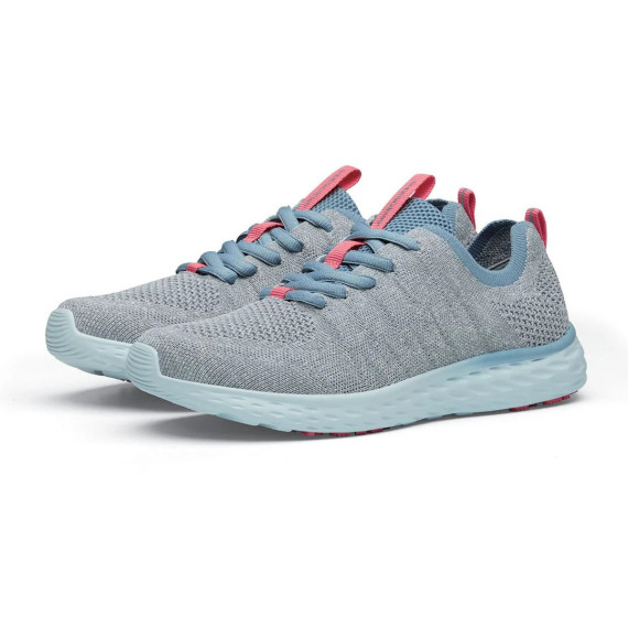 Chaussures de sport légères pour femmes semelle intermédiaire en mousse Featherlight EVERLIGHT GRAY/BLUE/CORAL SHOES FOR CREWS