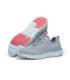 Lightweight athletic footwear for women Featherlight foam midsole EVERLIGHT GRAY/BLUE/CORAL SHOES FOR CREWS