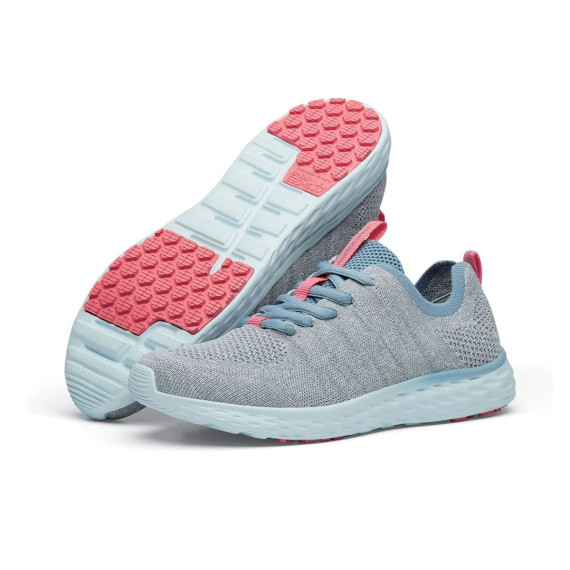 Calçado desportivo leve para mulher entressola de espuma Featherlight EVERLIGHT GRAY/BLUE/CORAL SHOES FOR CREWS