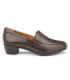 Calçado de vestir para mulher castanho, tacão baixo ENVY III BROWN SHOES FOR CREWS