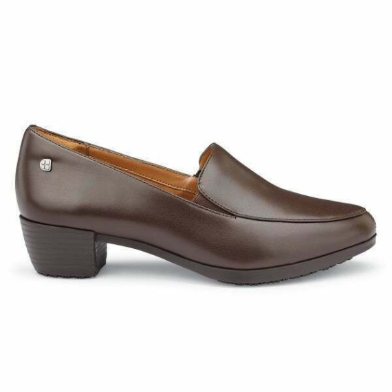 Calzature eleganti da donna marroni, tacco basso ENVY III BROWN SHOES FOR CREWS