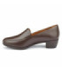 Calçado de vestir para mulher castanho, tacão baixo ENVY III BROWN SHOES FOR CREWS