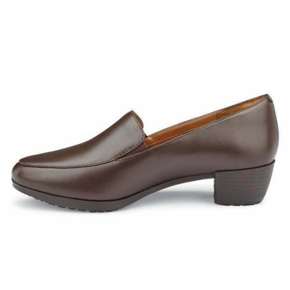 Chaussures habillées pour femme marron, talon bas ENVY III BROWN SHOES FOR CREWS