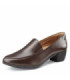 Damenbraune elegante Schuhe, niedriger Absatz ENVY III BROWN SHOES FOR CREWS