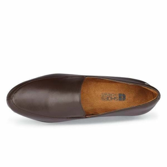Calzature eleganti da donna marroni, tacco basso ENVY III BROWN SHOES FOR CREWS