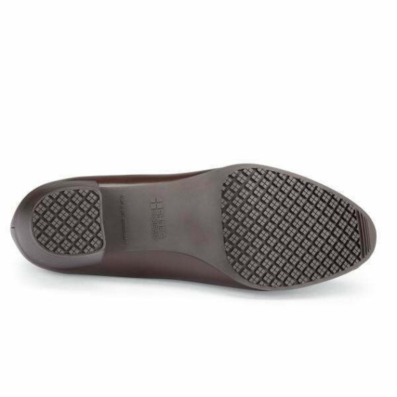 Calçado de vestir para mulher castanho, tacão baixo ENVY III BROWN SHOES FOR CREWS