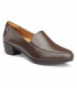 Chaussures habillées pour femme marron, talon bas ENVY III BROWN SHOES FOR CREWS