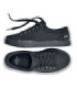 Calzature da lavoro per l'ospitalità e il trasporto, con trazione antiscivolo FINN BLACK LEATHER SHOES FOR CREWS