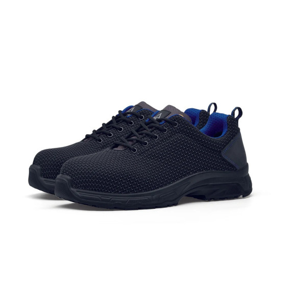 Scarpa di sicurezza nera antiscivolo ESD con punta in composito resistente all'olio e al carburante Shoes for Crews Pro
