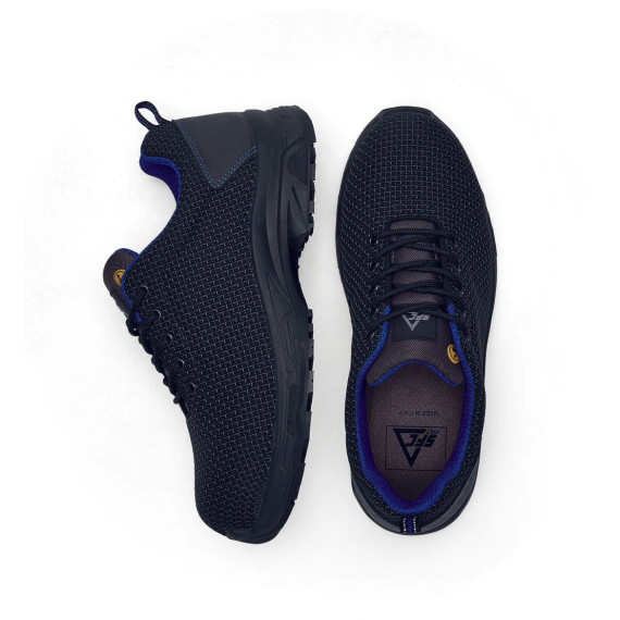 Composite Toe Sliding Resistant Noir Chaussures de sécurité pour équipages Pro