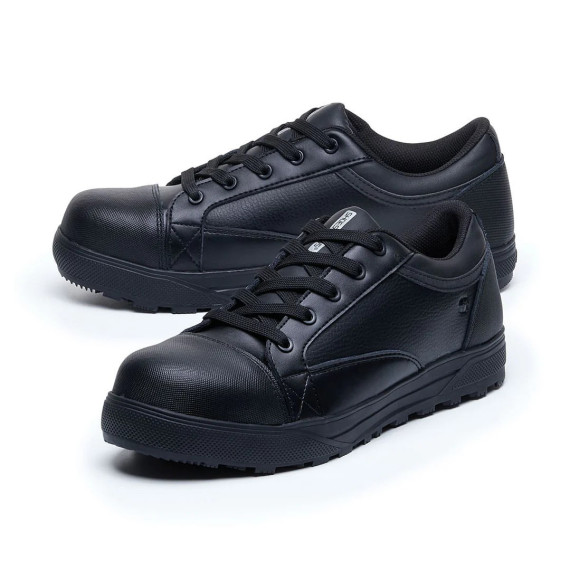 Unisex safety footwear, comfortable and athletic FERGUS in black - Sizes 36 to 48 - Shoes for Crews Pro