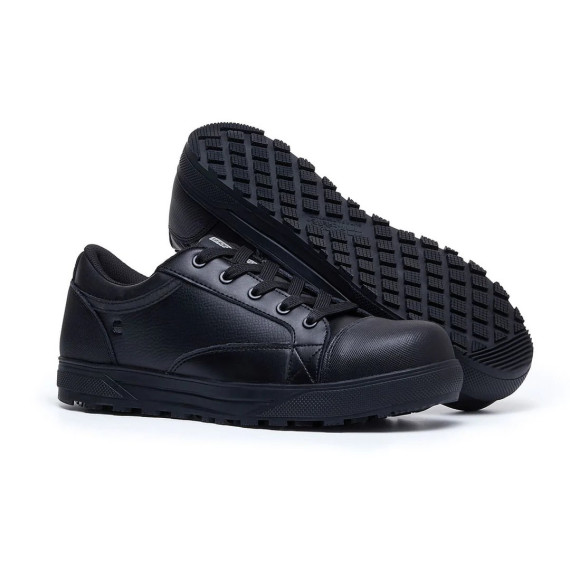 Unisex safety footwear, comfortable and athletic FERGUS in black - Sizes 36 to 48 - Shoes for Crews Pro