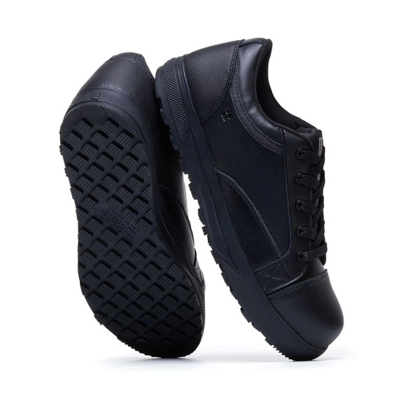Unisex safety footwear, comfortable and athletic FERGUS in black - Sizes 36 to 48 - Shoes for Crews Pro