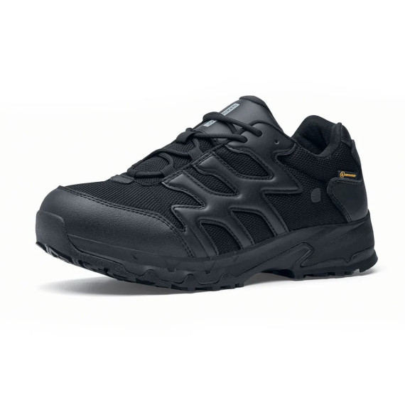 Schwarzer Militarschuh O2 SRC CI HI ESD EN ISO 20347:2012 CARRIG LOW SHOES FOR CREWS
