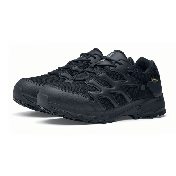 Black military shoe O2 SRC CI HI ESD EN ISO 20347:2012 CARRIG LOW SHOES FOR CREWS