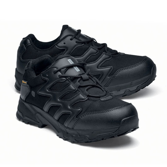 Schwarzer Militarschuh O2 SRC CI HI ESD EN ISO 20347:2012 CARRIG LOW SHOES FOR CREWS
