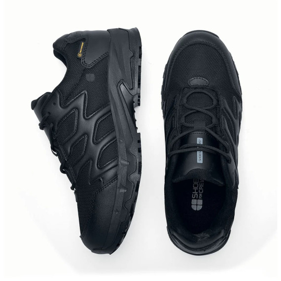 Black military shoe O2 SRC CI HI ESD EN ISO 20347:2012 CARRIG LOW SHOES FOR CREWS
