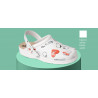 Printed clog in breathable microfiber with padding on the instep DIAN PISA print