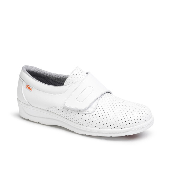 Chaussure sanitaire avec fermeture Velcro et tige en microfibre D’COVER OEKO-TEX® DIAN 1900