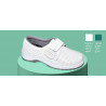 Sanitary shoe made of cowhide leather with breathable lining and interchangeable closure DIAN PREMIER
