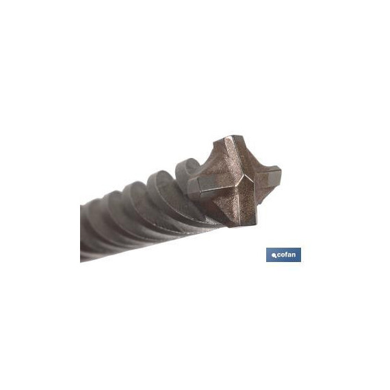 SDS PLUS drill bits for walls 4 points COFAN