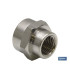 Reduzierte weibliche weibliche Hülse vernickelt Messing Cofan Ref: 06340518