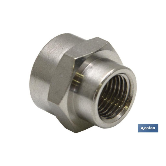 Reduced female female sleeve Nickel-plated brass Cofan Ref: 06340518