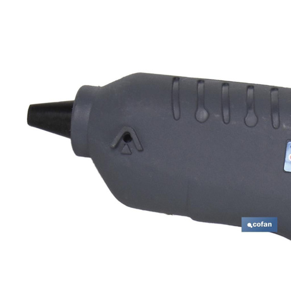 Pistola de silicone para cola termofusível Ø 12mm com sistema de temperatura constante a 165° COFAN
