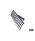 Agricultural rake with 6-18 forged steel tines COFAN