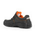 Scarpa in cuoio nero incisione laces S3 SA Safetop ORATIO