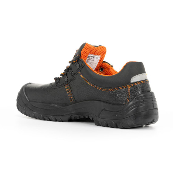 Schuhschwarze Leder-Gravierkühlen S3 SA SAFETOP Oratio