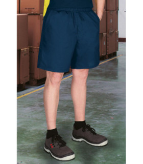 Pantalón corto de trabajo multibolsillos, ligero y refrescante, en tejido plano de poliéster y algodón VALENTO AEROPLANE