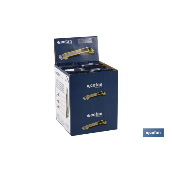 Taglierino con lame intercambiabili con 3 lame di ricambio COFAN 10540001