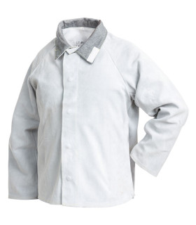 Veste en cuir Serraje grise pour soudeur standard de sécurité