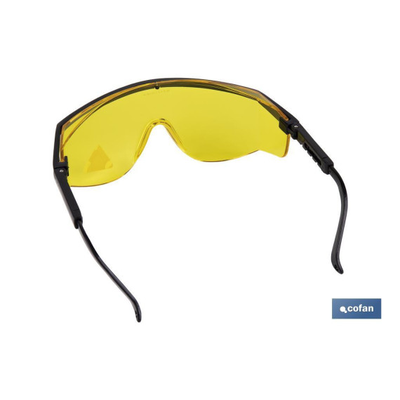 Occhiali di Sicurezza con lente color giallo e protezione UV COFAN 11000021