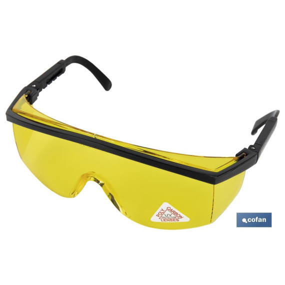 Occhiali di Sicurezza con lente color giallo e protezione UV COFAN 11000021