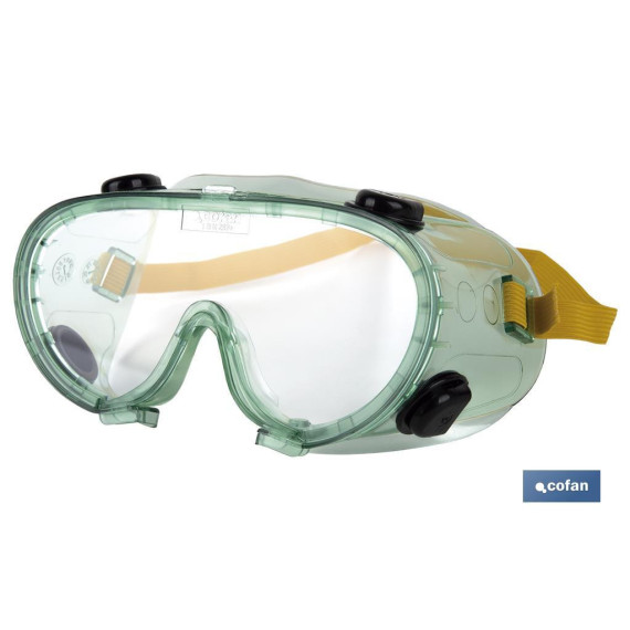Occhiali di Protezione Antifog Confortevoli e Leggeri con Regolazione in Gomma COFAN 11000020