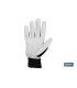 Cowhide gloves with fabric back, Velcro closure, and elastic wrist COFAN.