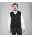 Colete de trabalho masculino, desmantelado, pescoço bico, PUNTO RACTIC com LANA MERINO UNIFORMES GARY'S 102200