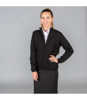 Women's jacket with zipper for winter, thick acrylic knit UNIFORMES GARY'S 102900