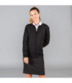 Men's jacket with ribbed collar and zipper in fine knit fabric UNIFORMES GARY'S 103200
