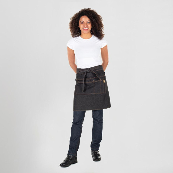 Apron without bib, elastic denim fabric JORDANIA 50X68 CM UNIFORMS GARY'S 148300