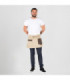 Tablier court, tissu en jute SINAI 38X65 CM UNIFORMES GARY'S 148400