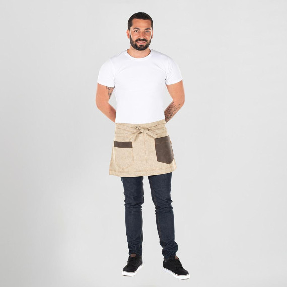 Short apron, burlap fabric SINAI 38X65 CM UNIFORMS GARY'S 148400