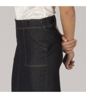 Gonna con tasche TRENDER e apertura frontale, in tessuto di jeans elasticizzato UNIFORMI GARY'S 150001