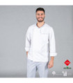 Jaqueta de cozinha com punhos virados tecido Klopmam Naturewear OTERO UNIFORMES GARY'S 942500