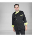 Chaqueta de cocina unisex mangas largas y hechura holgada, tejido SARGA 65% PES 35% CO PARÍS UNIFORMES GARY'S 930800