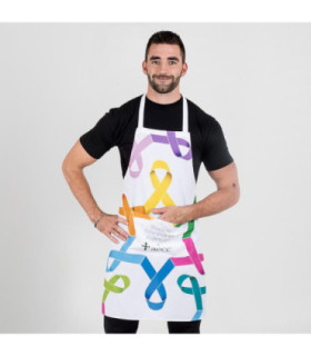 Delantal com design de solidariedade peto contra o câncer, strech LAZADAS UNIFORMES GARY'S 150240