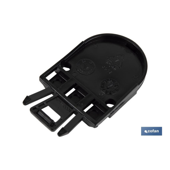 Adjustment for easy installation visor in construction helmets with perfect grid holding to helmet Cofan 11000306